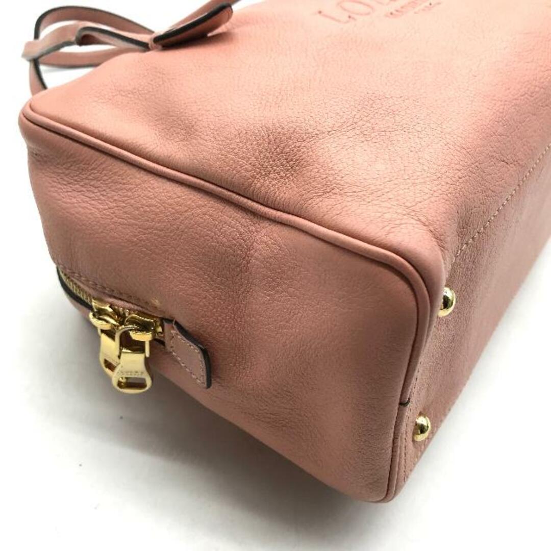 LOEWE - 良品 LOEWE ロエベ ロゴ 型押し レザー ハンド ミニ LOEWE - 良品 LOEWE ロエベ ロゴ 型押し レザー ハンド ミニ