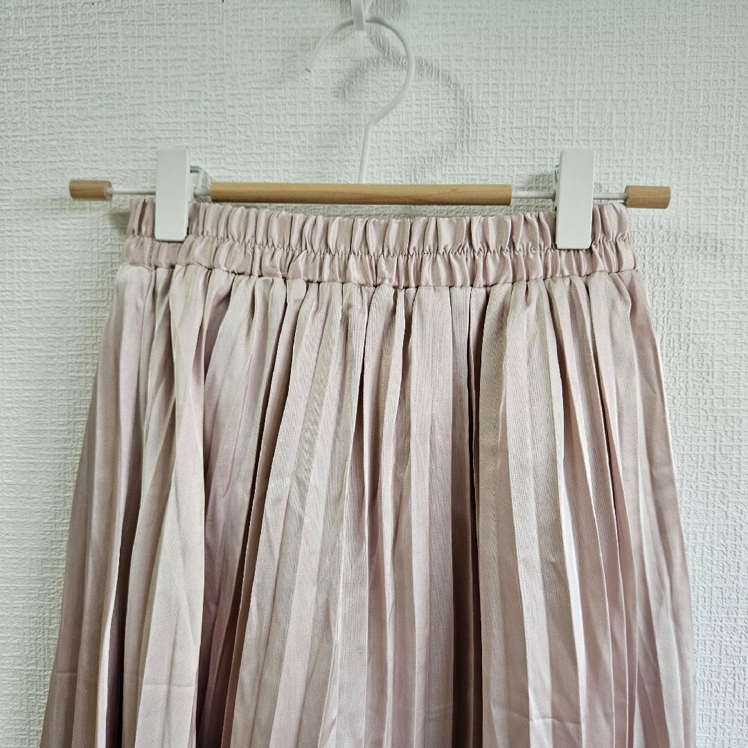 NICE CLAUP(ナイスクラップ)の超美品　NICE CLAUP　ナイスクラップ　プリーツ　フレアスカート　かわいめ レディースのスカート(ロングスカート)の商品写真