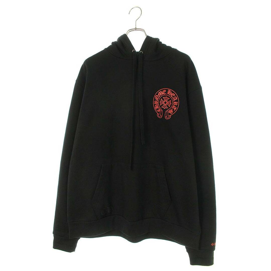 Chrome Hearts(クロムハーツ)のクロムハーツ  WWW.CHROMEHEARTS.COM HOODIE オンライン限定ホースシューバックプリントプルオーバーパーカー メンズ L メンズのトップス(パーカー)の商品写真