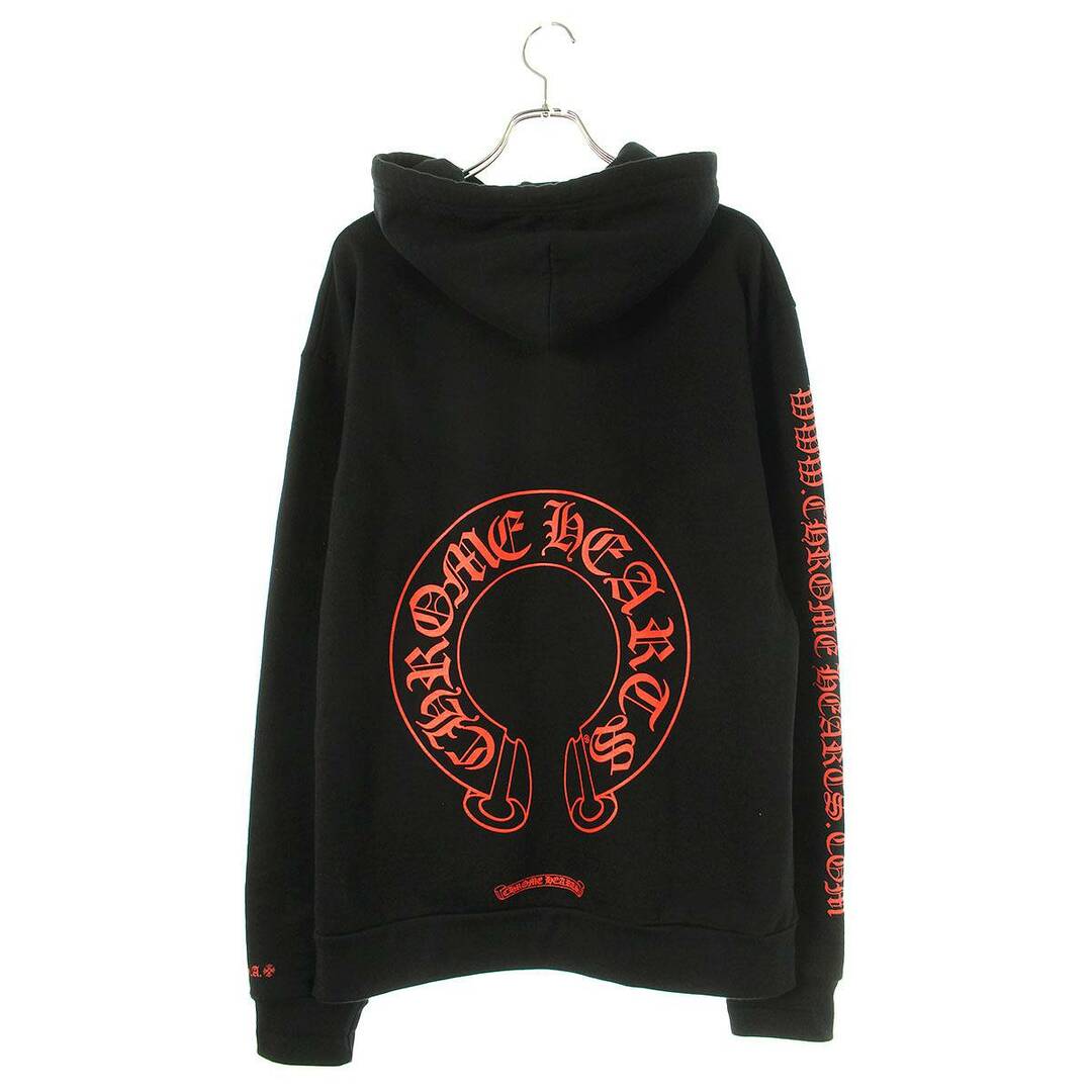 Chrome Hearts(クロムハーツ)のクロムハーツ  WWW.CHROMEHEARTS.COM HOODIE オンライン限定ホースシューバックプリントプルオーバーパーカー メンズ L メンズのトップス(パーカー)の商品写真