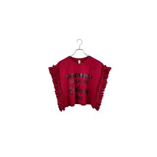 remake sweat frill vest リメイク スウェットフリルベスト レッド サイズL プリント レディース ヴィンテージ 6(トレーナー/スウェット)