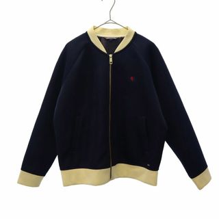 トミーヒルフィガー(TOMMY HILFIGER)のトミーヒルフィガー 刺繍 トラックジャケット L ネイビー TOMMY HILFIGER ブルゾン レディース 古着 【240319】(その他)