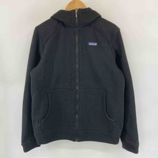 パタゴニア(patagonia)のPatagonia パタゴニア メンズ ブルゾン　パーカー　フード　ラグランスリーブ　黒　裏キルティング(ブルゾン)