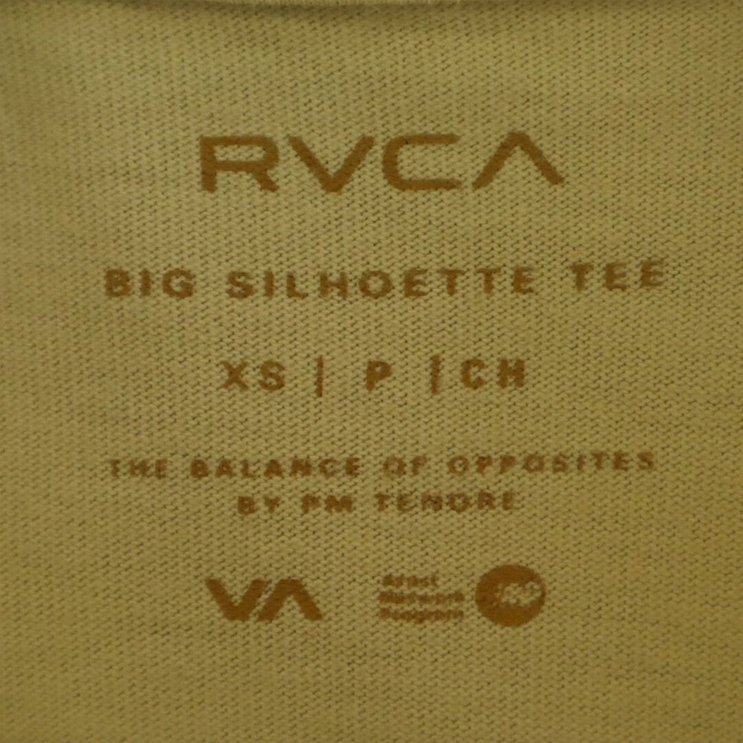 RVCA(ルーカ)のルーカ ロゴワッペン 長袖 Tシャツ XS ベージュ RVCA ロゴ刺繍 メンズ 古着 【240319】 メンズのトップス(Tシャツ/カットソー(七分/長袖))の商品写真