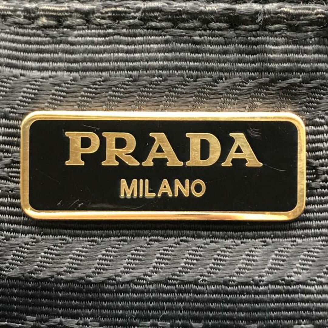 PRADA(プラダ)の良品 PRADA プラダ 三角ロゴ デニム ポーチ 小物 アクセサリー入れ ブラック a2822 レディースのバッグ(その他)の商品写真