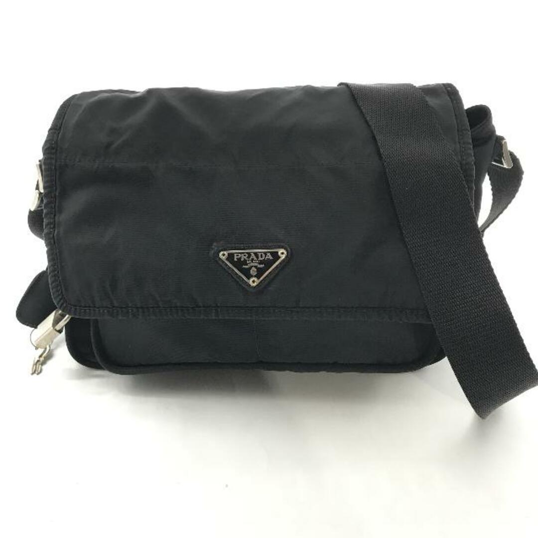 PRADA プラダ 三角ロゴ プレート テスート ナイロン ショルダー バッグ ブラック 良品 k1498 | フリマアプリ ラクマ