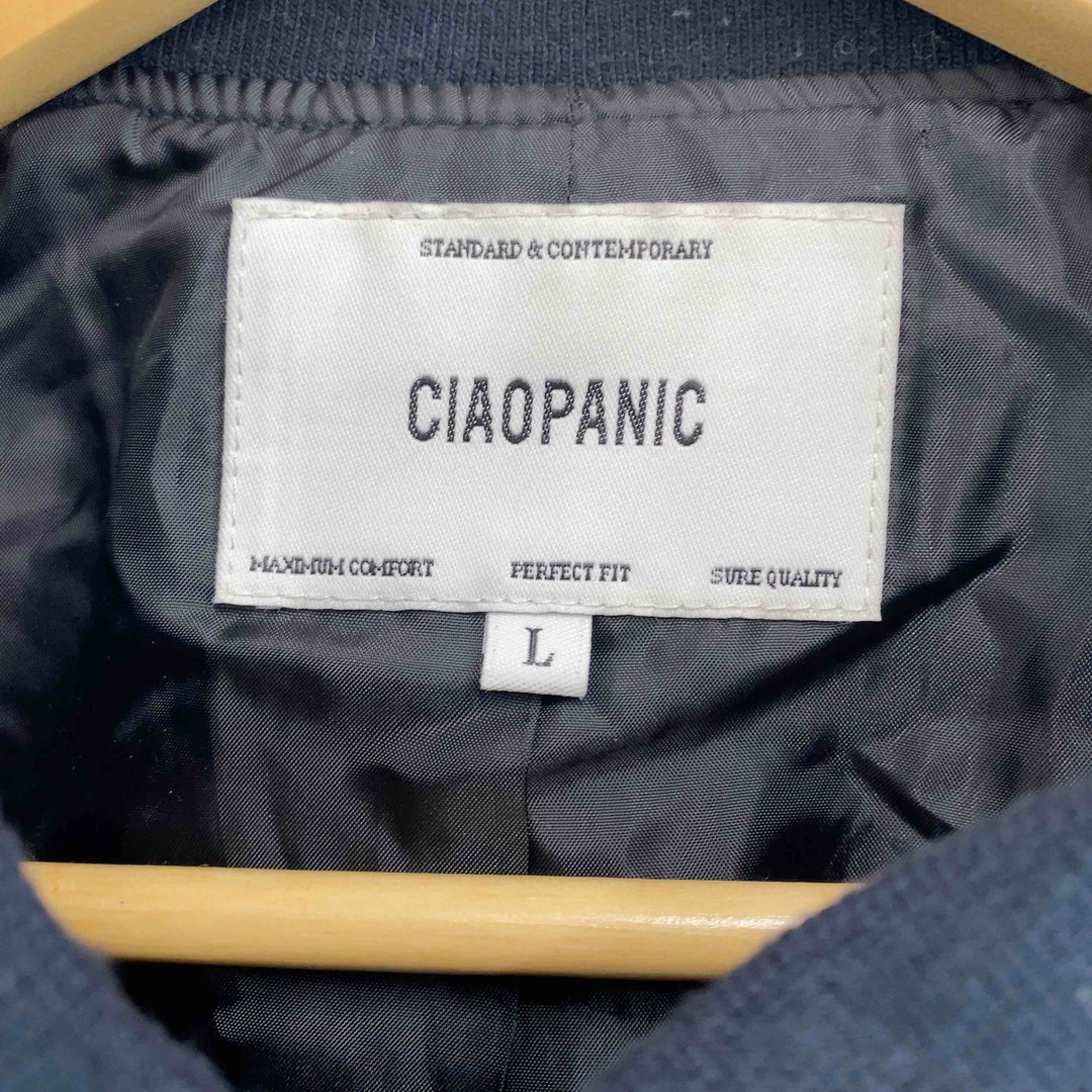 Ciaopanic(チャオパニック)のCiaopanic チャオパニック メンズ ジップアップ ウールコート ネイビー メンズのジャケット/アウター(その他)の商品写真