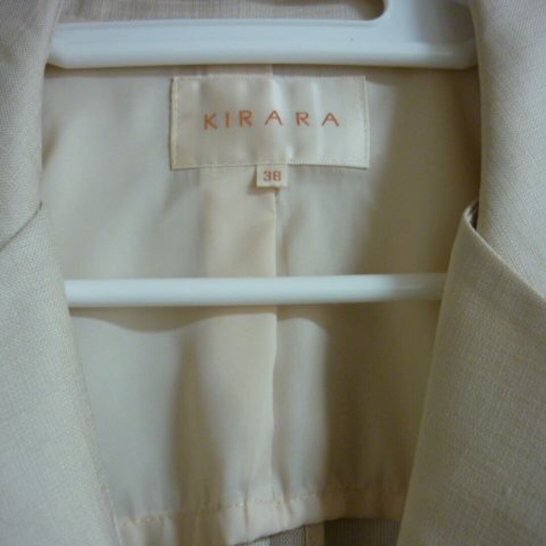 キララ(キララ)のKIRARA ベージュジャケット レディースのジャケット/アウター(テーラードジャケット)の商品写真