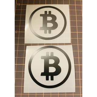Bitcoin ビットコイン カッティング ステッカー 2枚セット (ステッカー)