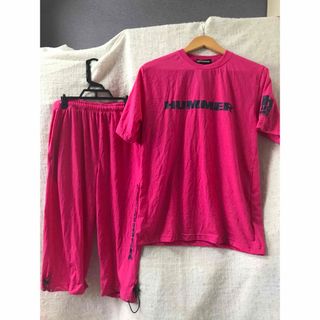 ハマー(HUMMER)の◆新品◆HUMMER ハマー　Tシャツハーフパンツ上下セットピンク部屋着パジャマ(Tシャツ(半袖/袖なし))