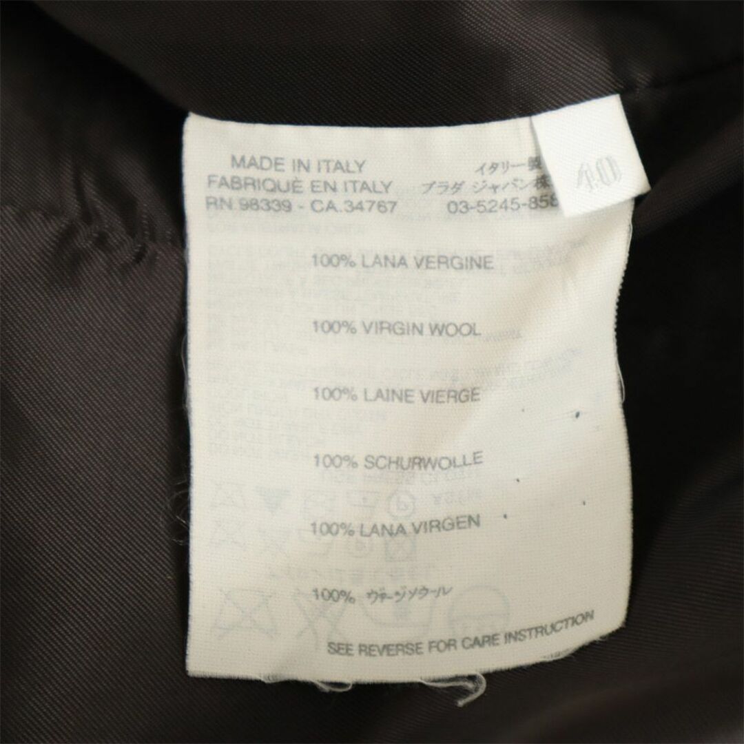 miumiu(ミュウミュウ)のミュウミュウ ウール 長袖 ジャケット 40 ブラウン MIUMIU レディース 古着 【240319】 レディースのジャケット/アウター(その他)の商品写真