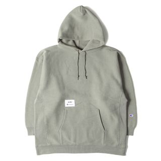 ダブルタップス(W)taps)の美品 WTAPS ダブルタップス パーカー サイズ:L 21AW Champion チャンピオン リバースウィーブ スウェットパーカー ACADEMY オリーブドラブ トップス アカデミー フーディー スウェットシャツ【メンズ】【中古】(パーカー)