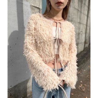 SLY - SLY 2WAY SHEER FEATHER トップス♡アイボリー♡新品タグ付き