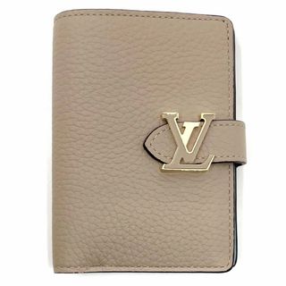 ルイヴィトン(LOUIS VUITTON)の【在庫一掃】LOUIS VUITTON ルイヴィトン 二つ折り財布 LV ヴェルティカル ウォレット コンパクト ミニ ベージュ M82198  トリヨンレザー   ガレ ゴールド金具 レディース 美品【中古品】(コインケース)