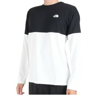 ザノースフェイス(THE NORTH FACE)のL ノースフェイス L/Sバイカラードヌプシティー NT82384 黒 K(Tシャツ/カットソー(七分/長袖))