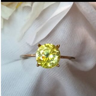 ③イエロースファレライト　6㎜　1.19ct　リング　指輪　ネックレス(リング(指輪))