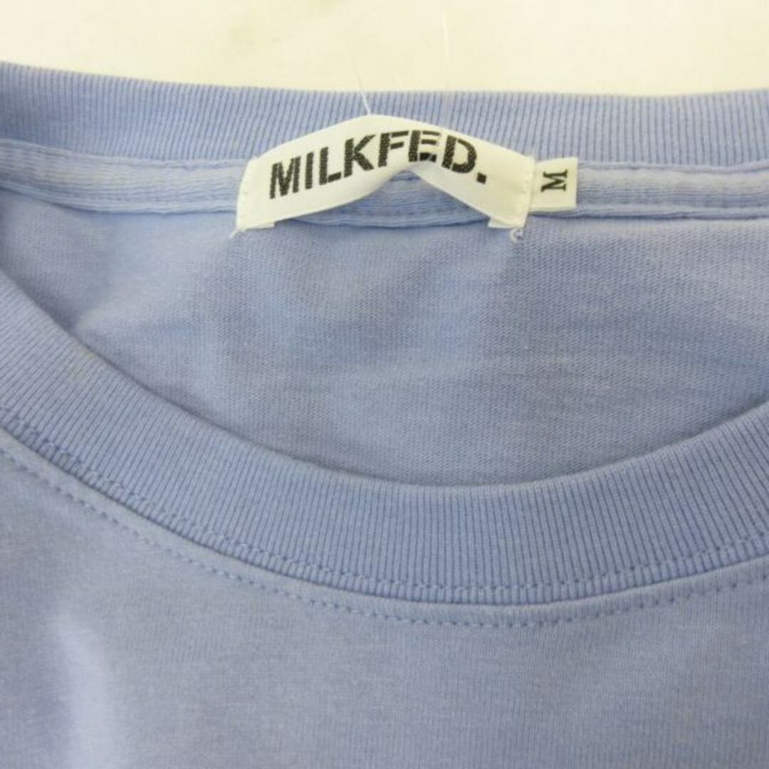 MILKFED.(ミルクフェド)のミルクフェド 23AW ロンT カットソー ロゴ刺繍 猫 M ■SH ■122 レディースのトップス(カットソー(長袖/七分))の商品写真