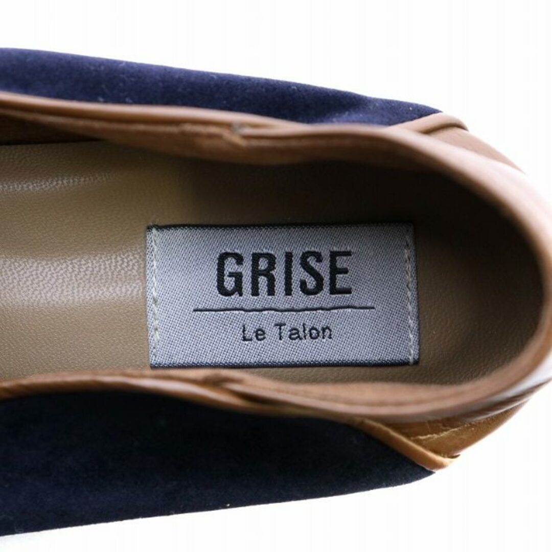 Le Talon(ルタロン)のルタロン グリーズ ローファー ラウンドトゥ ローヒール ビッド 24.0㎝ 紺 レディースの靴/シューズ(ローファー/革靴)の商品写真