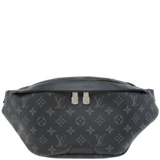 ルイヴィトン(LOUIS VUITTON)のルイヴィトン LOUIS VUITTON ボディバッグ ディスカバリー・バムバッグ PM レザー モノグラム・エクリプス キャンバス モノグラムエクリプス ガンメタル金具 ウエストバッグ 黒  M46035 MI2100 【箱】【中古】(ボディーバッグ)