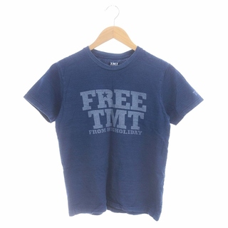 ティーエムティー(TMT)のティーエムティー FREETMTインディゴTシャツ カットソー 半袖 S 青(Tシャツ/カットソー(半袖/袖なし))