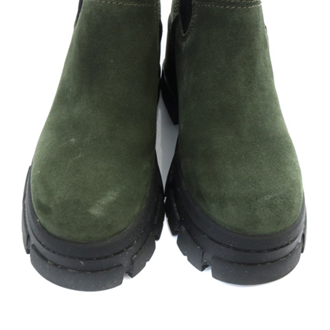 アグ オーストラリア サイドゴア チェルシーブーツ 24cm 緑 黒 レディースの靴/シューズ(ブーツ)の商品写真