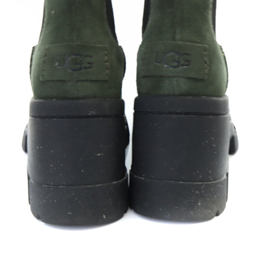 アグ オーストラリア サイドゴア チェルシーブーツ 24cm 緑 黒 レディースの靴/シューズ(ブーツ)の商品写真