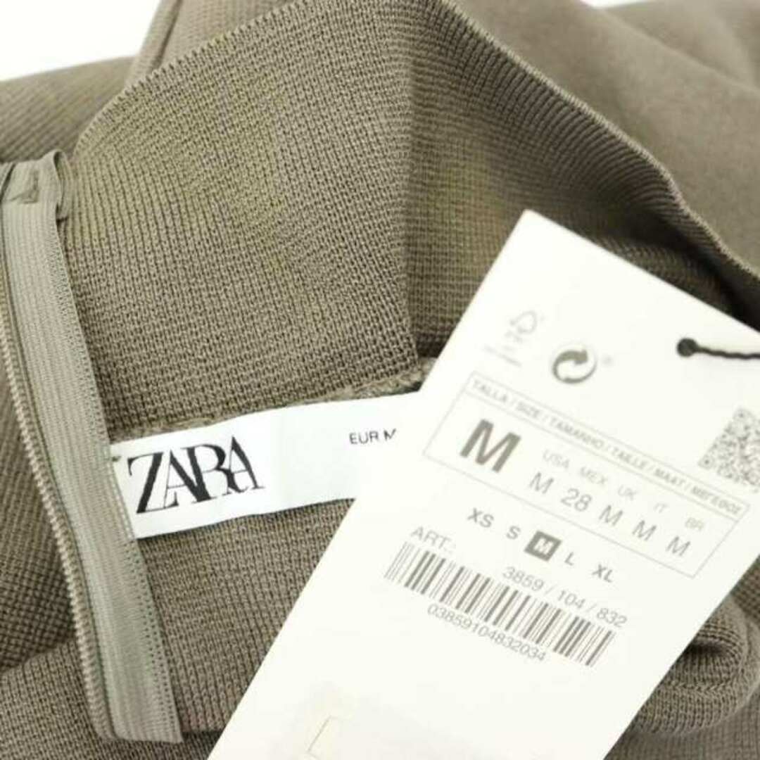 ZARA(ザラ)のザラ KNIT MIDI DRESS SHOULDER PADS ワンピース レディースのワンピース(ロングワンピース/マキシワンピース)の商品写真
