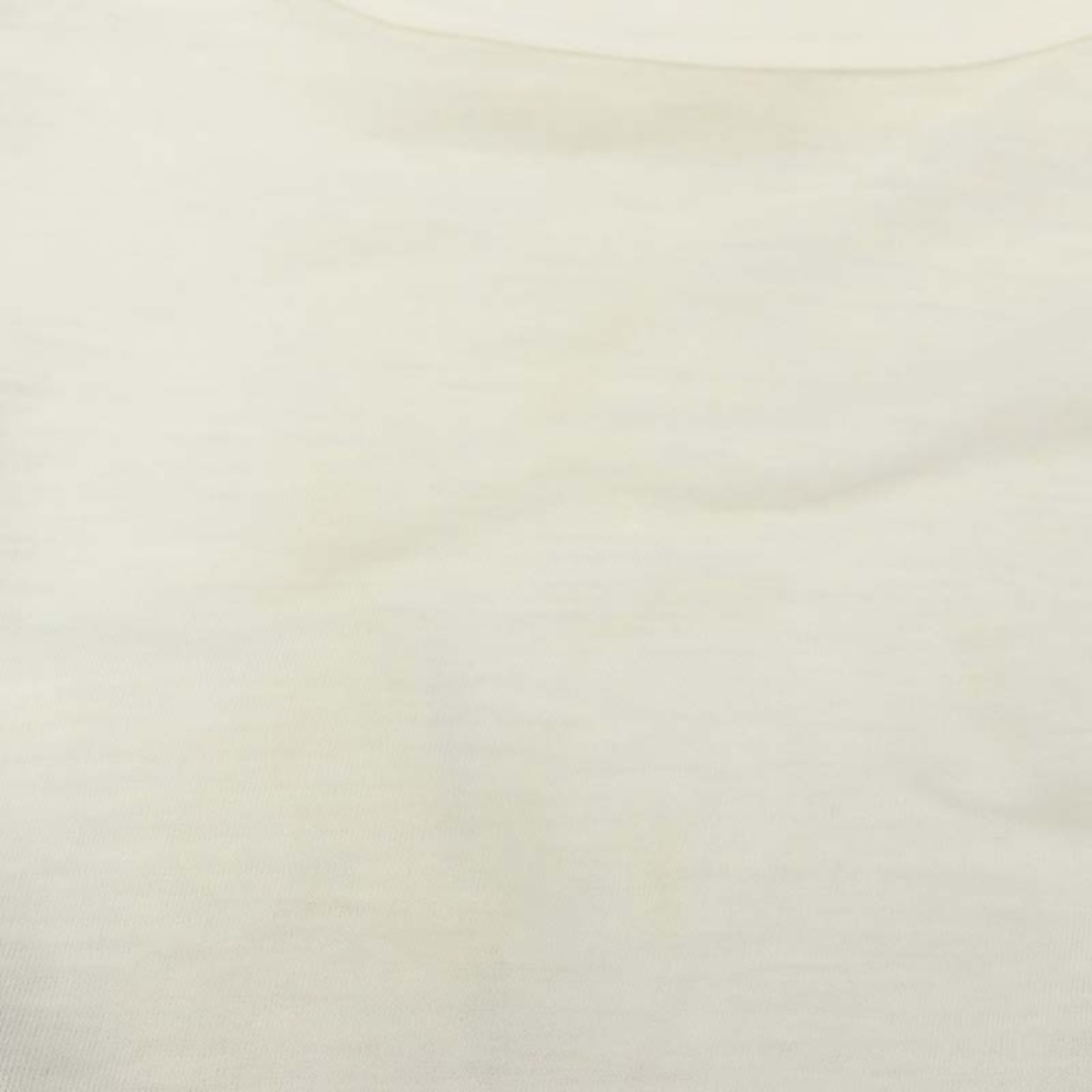 sacai(サカイ)のサカイ フリンジ ドッキング ニット カットソー レース 半袖 リネン 1 白 レディースのトップス(カットソー(半袖/袖なし))の商品写真