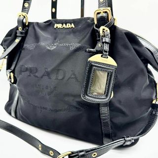 プラダ(PRADA)の【美品】プラダ  ジャガード ナイロン 3way トートバッグ ショルダーバッグ(トートバッグ)