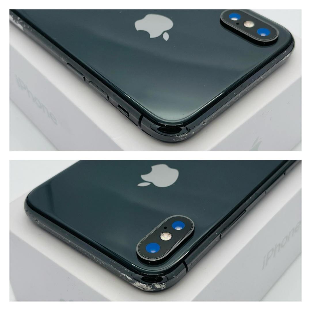 iPhone(アイフォーン)の100% iPhone X Space Gray 64 GB SIMフリー　本体 スマホ/家電/カメラのスマートフォン/携帯電話(スマートフォン本体)の商品写真