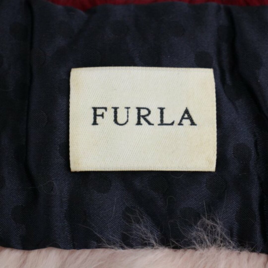 Furla(フルラ)のフルラ FURLA ティペット マフラー ファー 毛皮 ピンク 赤 レッド レディースのファッション小物(マフラー/ショール)の商品写真