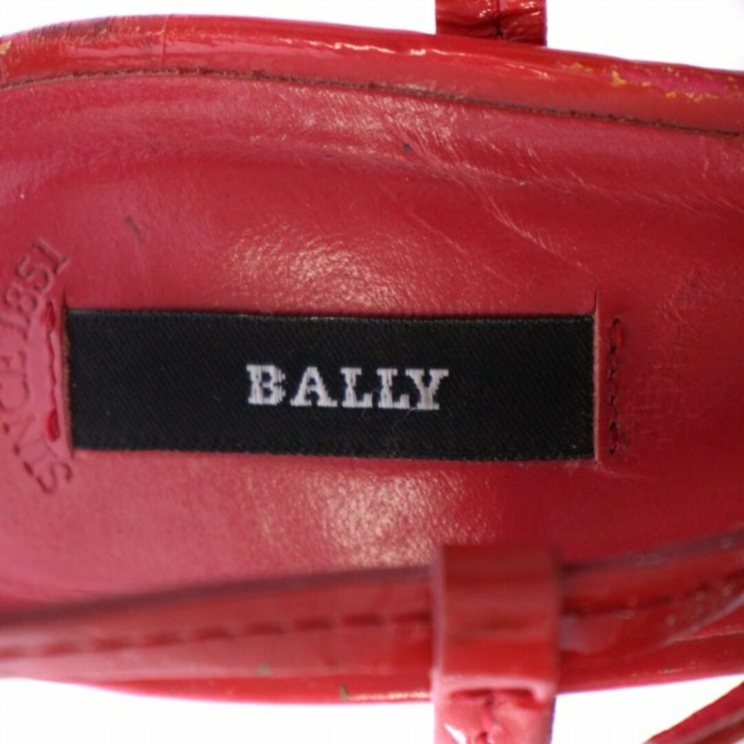 Bally(バリー)のバリー サンダル ハイヒール オープントゥ ストラップ エナメル 23.5㎝ 赤 レディースの靴/シューズ(サンダル)の商品写真