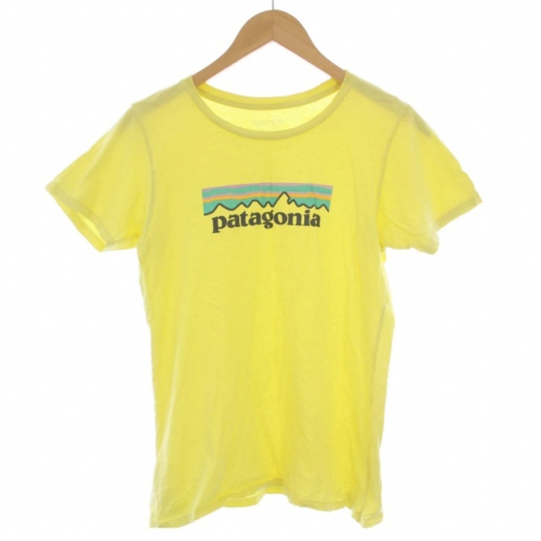 patagonia(パタゴニア)の Patagonia Tシャツ カットソー 半袖 クルーネック XS 黄 メンズのトップス(Tシャツ/カットソー(半袖/袖なし))の商品写真