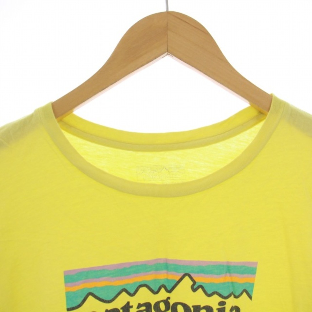 patagonia(パタゴニア)の Patagonia Tシャツ カットソー 半袖 クルーネック XS 黄 メンズのトップス(Tシャツ/カットソー(半袖/袖なし))の商品写真