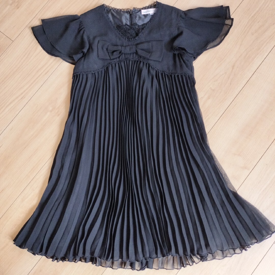 Catherine Cottage(キャサリンコテージ)のキャサリンコテージ　黒ドレス　フォーマル　130 キッズ/ベビー/マタニティのキッズ服女の子用(90cm~)(ドレス/フォーマル)の商品写真