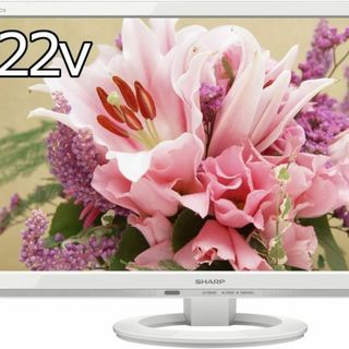 シャープ(SHARP)のSHARP 22V型 液晶 テレビ AQUOS LC-22K30-W(テレビ)