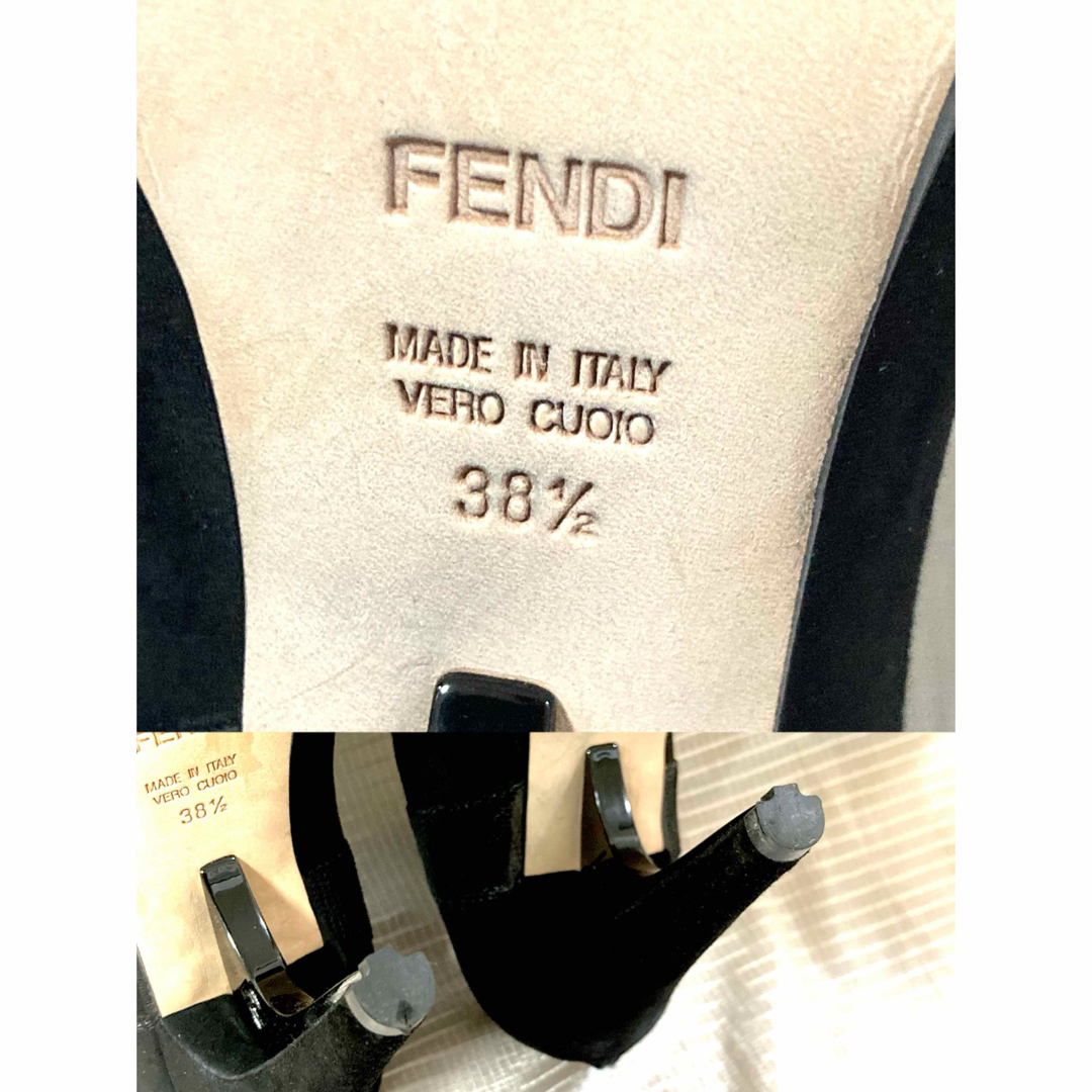 FENDI(フェンディ)の良品★ FENDI フェンディ ショートブーツ 38.5 24cm シューズ レディースの靴/シューズ(ブーツ)の商品写真