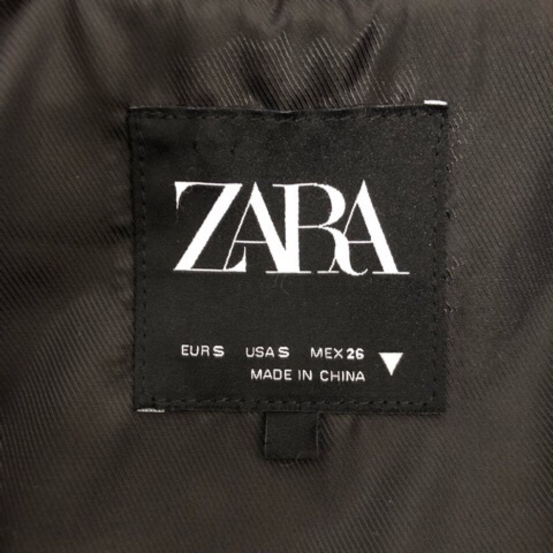 ZARA(ザラ)のザラ コート チェスターコート 千鳥格子柄 S ブラウン ベージュ グリーン レディースのジャケット/アウター(その他)の商品写真