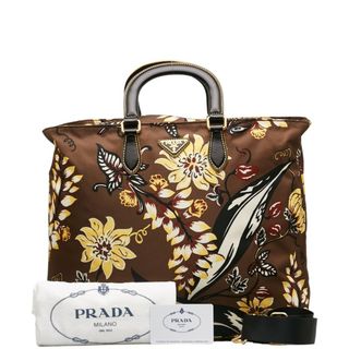 プラダ(PRADA)の美品 プラダ フラワー ハンドバッグ ショルダーバッグ 2WAY BN2741 ナイロン レディース PRADA 【1-0134238】(ハンドバッグ)