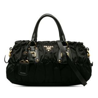 プラダ(PRADA)のプラダ ギャザー ハンドバッグ ショルダーバッグ 2WAY BN1407 ナイロン レディース PRADA 【1-0141155】(ハンドバッグ)