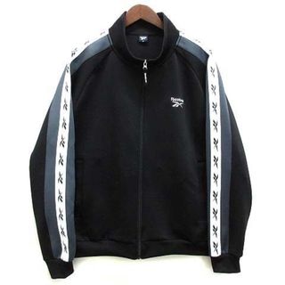 リーボック(Reebok)のリーボック トラック ジャケット ジャージ 袖ロゴ ライン X6422RR 黒(その他)