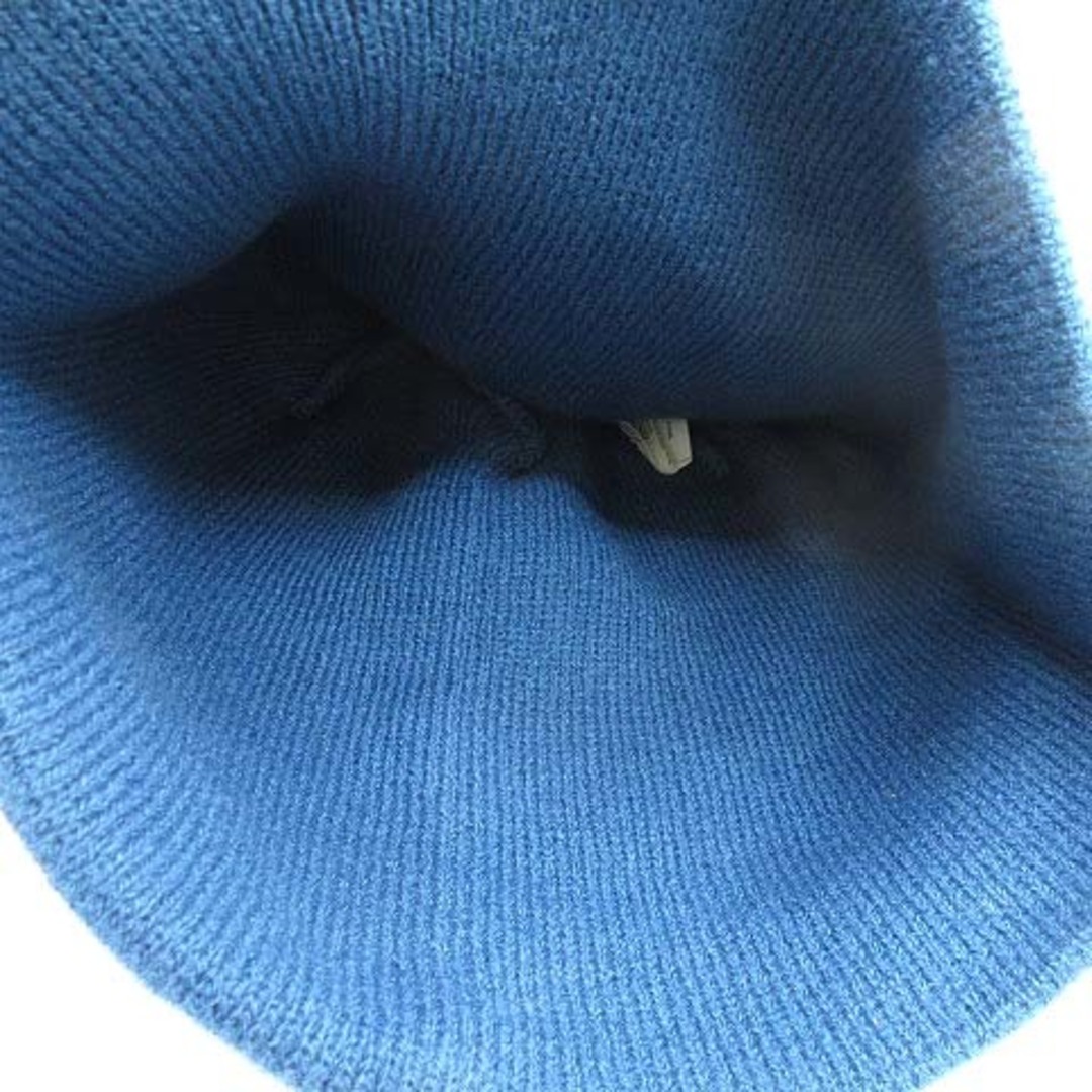 carhartt(カーハート)のカーハート carhartt ボーダー ニット帽 ニットキャップ ビーニー 青 レディースの帽子(その他)の商品写真