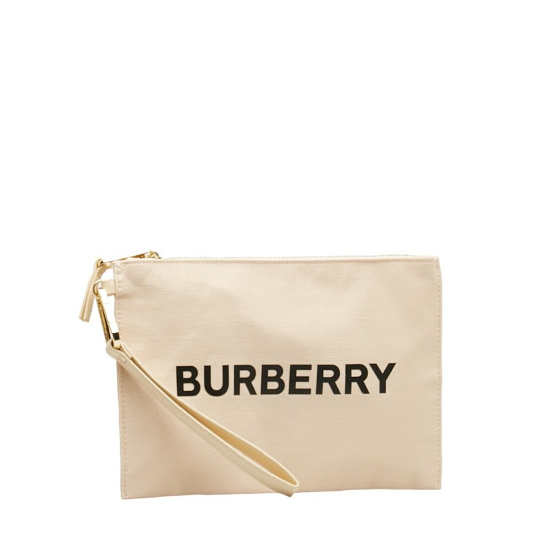 BURBERRY(バーバリー)の美品 バーバリー ロゴ ポーチ 小物入れ キャンバス レディース BURBERRY 【222-42514】 レディースのファッション小物(ポーチ)の商品写真