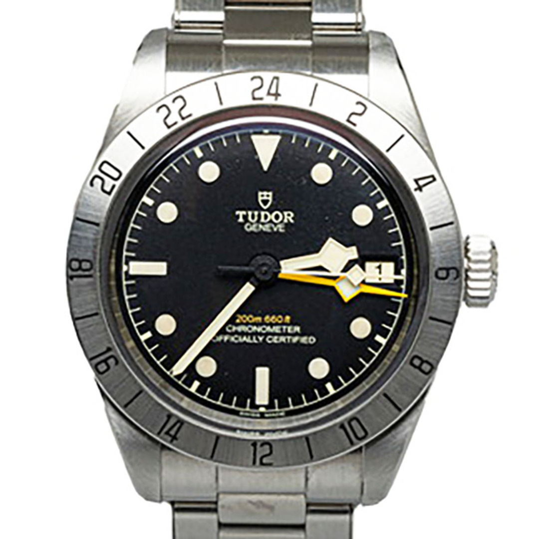 Tudor(チュードル)の美品 チュードル チューダー ブラックベイ プロ 腕時計 79470 自動巻き ブラック文字盤 ステンレススチール メンズ TUDOR 【200-42529】 メンズの時計(腕時計(アナログ))の商品写真