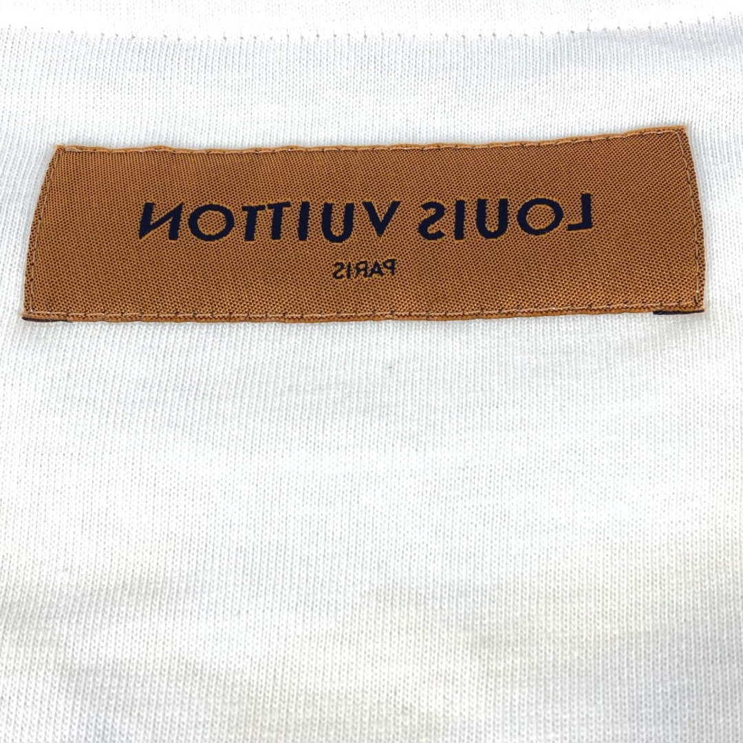 LOUIS VUITTON(ルイヴィトン)のルイヴィトン LOUIS VUITTON LVロゴ アパレル トップス バイカラー ニット 半袖Ｔシャツ コットン ホワイト メンズのトップス(Tシャツ/カットソー(半袖/袖なし))の商品写真