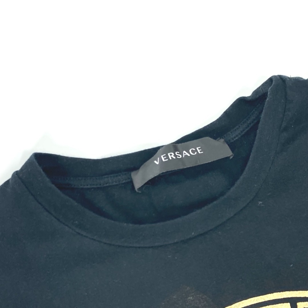 VERSACE(ヴェルサーチ)のヴェルサーチ VERSACE メデューサ トップス アパレル バイカラー 半袖Ｔシャツ コットン ブラック レディースのトップス(Tシャツ(半袖/袖なし))の商品写真