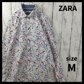 ザラ(ZARA)の【ZARA】Flower Patterned Dress Shirt　D637(シャツ)
