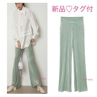 スナイデル(SNIDEL)の新品タグ付♡ スナイデル　ベロアパンツ(カジュアルパンツ)