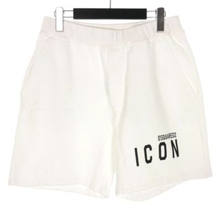 ディースクエアード(DSQUARED2)のディースクエアード 20SS ICON ロゴプリント スウェットショートパンツ (ショートパンツ)