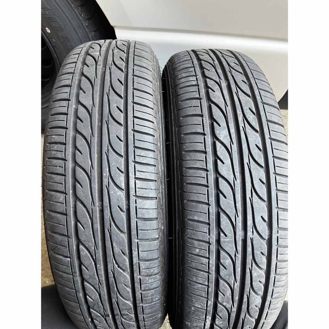 DUNLOP(ダンロップ)のダンロップ　夏タイヤ　155/65r14  ２本 自動車/バイクの自動車(タイヤ・ホイールセット)の商品写真